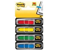 Post-It Index Flags Arrow Tabs 12 mm (24 of Each Colour) - Green/Yellow/Blue/Red