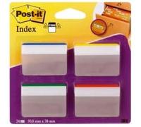 Post-it Index Tab per archiviazione curvo 50,8x38 mm 4 colori