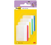 Post-it 686F-1 Set Segnapagina con Bordo Colorato, Extra Big, 24 Pezzi, Blu/Verde/Giallo/Rosso