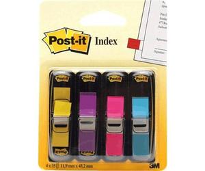 Post-it 7000052572 Marcatore adesivo Giallo, Viola, Rosa, Turchese