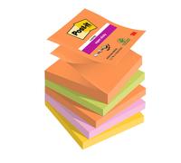 POST-IT - 7100258789 - Blocco Post-it Super Sticky Z Notes - R330-5SS-BOOS - 76 x 76 mm - colori Boost - 90 fogli - Post-it - conf. 5 pezzi - 94357 - Conf. da 1 Pz.