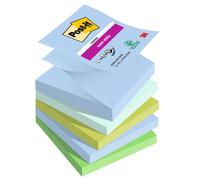 POST-IT - 7100258791 - Blocco Post-it Super Sticky Z Notes - R330-5SS-OAS - 76 x 76 mm - colori Oasis - 90 fogli - Post-it - conf. 5 pezzi - 94356 - Conf. da 1 Pz.