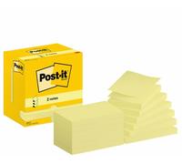 Post-it Z-Notes 3M06584 R350 CY, 76x127 mm, 100 fogli, confezione da 12, giallo canarino