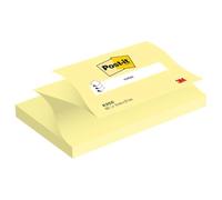 Post-it Z-Notes 3M06584 R350 CY, 76x127 mm, 100 fogli, confezione da 12, giallo canarino
