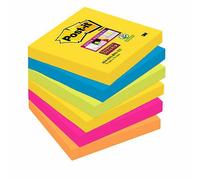 Post-It 90 Foglietti Super Sticky 76X76Mm 654-6Ss Rio-Eu Rio De Janeiro Cf 6 Pz