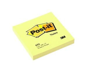 Post-it Bloc de 100 Notas Adhesivas Removibles Canary Yellow 76x76mm - Papel con Certificacion PEFC - 7100103157 - Color Amarillo Claro