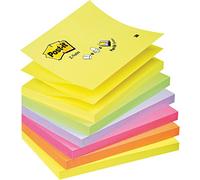 Blocco ricariche Post-it Z-Notes COLORI NEON 76x127 mm. 100 Fg. R350NR (6 Pz)