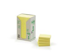 Post-it® Canary™ Yellow Recycled Notes - Tower Pack of 24 Pads - 38x51mm Yellow