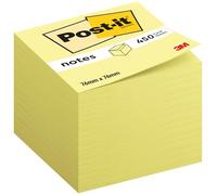 Post-It Cubo Di Foglietti Adesivi, 450 Fogli, Giallo, 76 x 76 mm