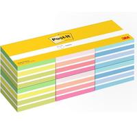 Post-it Cubo di Foglietti Adesivi, confezione da 6 blocchetti, 450 fogli per blocchetto, 76 mm x 76 mm, verde, blu, rosa, arancione, 100% PEFC - foglietti adesivi per appunti, elenchi e promemoria