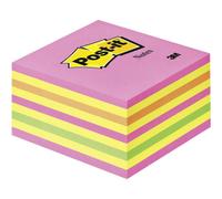 Post-it Cubo note adesive 2028NP 76 mm x 45 mm Rosa neon, Verde Neon, Rosa,