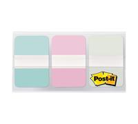 Post-it Durable Tabs 36/confezione 24/scatola 1 in Wide Gradient Blu Rosa Trasparente (686-GRDNT) 36 pezzi (confezione da 1)
