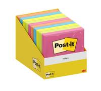 Post-it Notes 6820-COL-W10 3M - 76x76 mm - 7100317840 (Assortiti Conf. 10)
