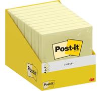 Post-it Foglietti Adesivi Z-Notes, 100 Fogli, 76 mm x 76 mm, Gialli | per Dispenser, Utilizzabili con Una Sola Mano, per Promemoria, Elenchi e Messaggi; Aderiscono e si Rimuovono senza Residui