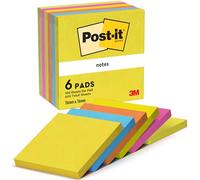Blocco 100Foglietti Post-It 76X76Mm 654-Tfen Energy 72Gr Assortito Cf 6 Pz