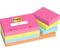 Post-it Foglietti, Collezione Poptimistic, Confezione da 12 blocchetti, 100 Fogli per blocco, 38 mm x 51 mm, Colori Rosa, Verde, Azzurro, Arancione. Per Appunti, Elenchi & Promemoria