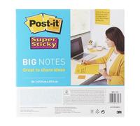 Blocco di fogli Super Sticky Big Notes - 279 x 279mm - giallo neon - 30 fogli - Post-it® Quantita min. 1