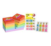 Post-it Foglietti Super Sticky, Collezione Playful, Confezione da 12 blocchetti,