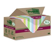 Blocco foglietti Post it® SuperSticky Green - SSCOL14+4 - 76 x 76 mm - carta ric