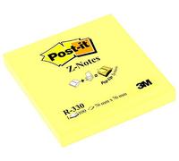 Post-it Foglietti Z-Notes Canary Yellow, Confezione da 12 blocchetti, 100 Fogli/Blocchetto, 76mm x 76 mm, Colore Giallo - Per Appunti, Elenchi & Promemoria