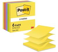 Foglietti colorati Post-it Ricarica Z-Notes Super Sticky neon assortiti cf. 6 bl