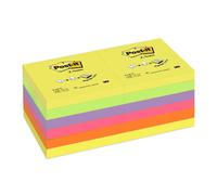 Post-it Foglietti Z-Notes, Colori Neon Assortiti, Confezione da 12 blocchetti, 7