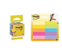 Post-It Ft510280868 Mini Foglietto Adesivo, Multicolore (Giallo/Rosa/Verde/Blu)