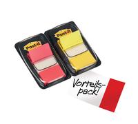 Post-it® Index Flags 25mm Red & Yellow 2 x 50 Pk Red & Yellow Standard