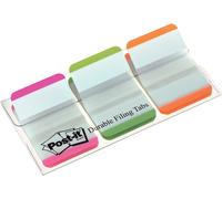 Post-it Index Flags - Strong 25mm - Pink, Green, Orange (22 Flags x 3 colours) P
