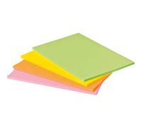 Blocchetti memo Post-it® Super Sticky - 766499 Blocchetti memo 203 X 152 mm di colori assortiti con 45 fogli per blocchetto in confezione da 4 Pz.