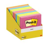 Post-it Notes 6820-COL-W10 3M - 76x76 mm - 7100317840 (Assortiti Conf. 10)