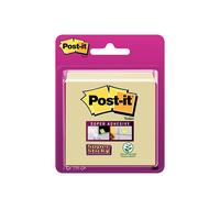 Post it Notes 76mm x 76mm Super Sticky Note Cube, Yellow (270 sheets) Canary yel