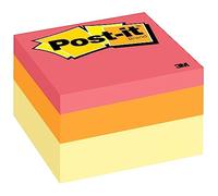 Post-it Notes Cube, America s #1 Favorite Sticky Note, 3 in x 3 in, Canary Wave, 400 Sheets/Cube (2053-AU)