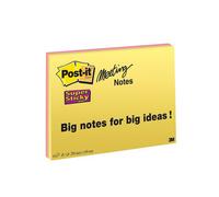 Blocchetti memo Post-it® Super Sticky - 766499 Blocchetti memo 203 X 152 mm di colori assortiti con 45 fogli per blocchetto in confezione da 4 Pz.