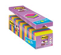Post it Super sticky - blocchi - 76 x 76 mm - 2160 fogli (24 x 90) 7100079739