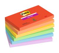 Post-it Super Sticky Notes Playful Color Collection, Pack of 6 Pads, 90 Sheets p