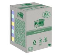 Post-it Notes Super Sticky Green 654-RCP10 3M - 76x76 mm - 7100172343 (Assortiti