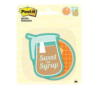 Post-It Printed Notes, 3 in x 3 in, Coffee and Donut designs, 2 Pads/Pack, 30 Sheets/Pad 30fogli pouch autoadesiva