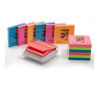 Dispenser ricaricabile trasparente PRO per Post-it® Z-Notes + 12 blocc. 76x76mm assortiti PRO-W-12SSCOL-R330