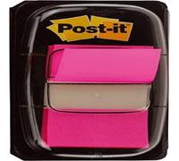 Post-It Segnapagina Formato Medium 680, Dispenser da 50, Rosa Vivace, Rosa, Medi