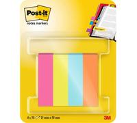 Post-It Segnapagina in carta, Collezione Poptimistic, 12.7 mm x 44.4 mm, 50 foglietti/blocchetto, 4 blocchetti/confezione, 7100259443