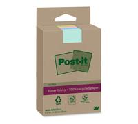 Post-it Super Sticky 100% Recycled Notes XXL, Assorted Colors, Lined - Pack of 4