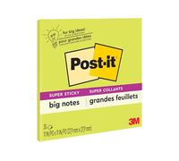 Post-it Super Sticky Big Notes, 11 in x 11 in, Sticky Notes, 30 fogli per pad, 1 pad (BN11G)