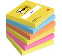 Post-It Super Sticky Foglietti, 100 Fogli, Confezione Da 6 Blocchetti & Miniset
