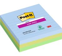 Post-it Super Sticky Large Notes Oasis Color Collection, Pack of 3 Pads, 70 Shee