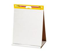 Post-It Super Sticky Meeting Charts, Confezione da 1 blocchetto, con 20 Fogli, 584 mm x 508 mm, Colore Bianco, per Fare Brainstorming Ovunque e Rendere Visibili tutte le Idee