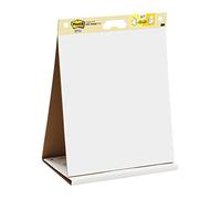 Post-it Super Sticky Meeting Charts, Confezione da 1 blocchetto, con 20 Fogli , 584 mm x 508 mm, Colore Bianco, per Fare Brainstorming Ovunque e Rendere Visibili tutte le Idee