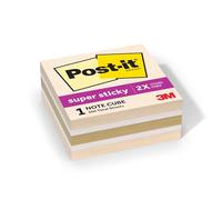 Post-it Super Sticky Notes, 1 Cubo Note Sticky Notes Pad, 7,6 x 7,6 cm., Forniture scolastiche e forniture per ufficio, 2X il potere adesivo, collezione Neutrality