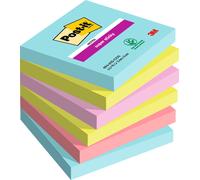 Foglietti Post-it - 159969 Blocchetti Post-It 76 X 76 mm di colori assortiti con 90 fogli per blocchetto in confezione da 6 Pz.