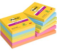 Post-it Super Sticky Notes, Double The Sticking Power, 12 Pads, 1080 Sheets, 76